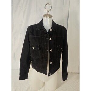Vintage Guess Jeans Women's Denim Jacket Black Vintage Made in USA style 39874